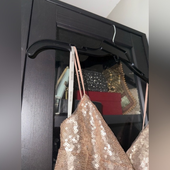 BELSOIE BRIDESMAIDS BY JASMINE Sequin bridesmaid dress with spaghetti straps - Picture 7 of 13